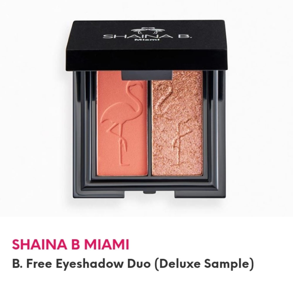 SHAINA B MIAMI B. Free Eyeshadow Duo